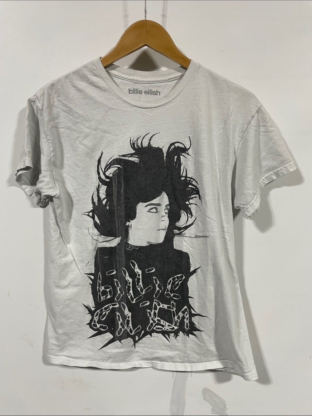 Billie Eilish White Short-Sleeve Graphic Tee